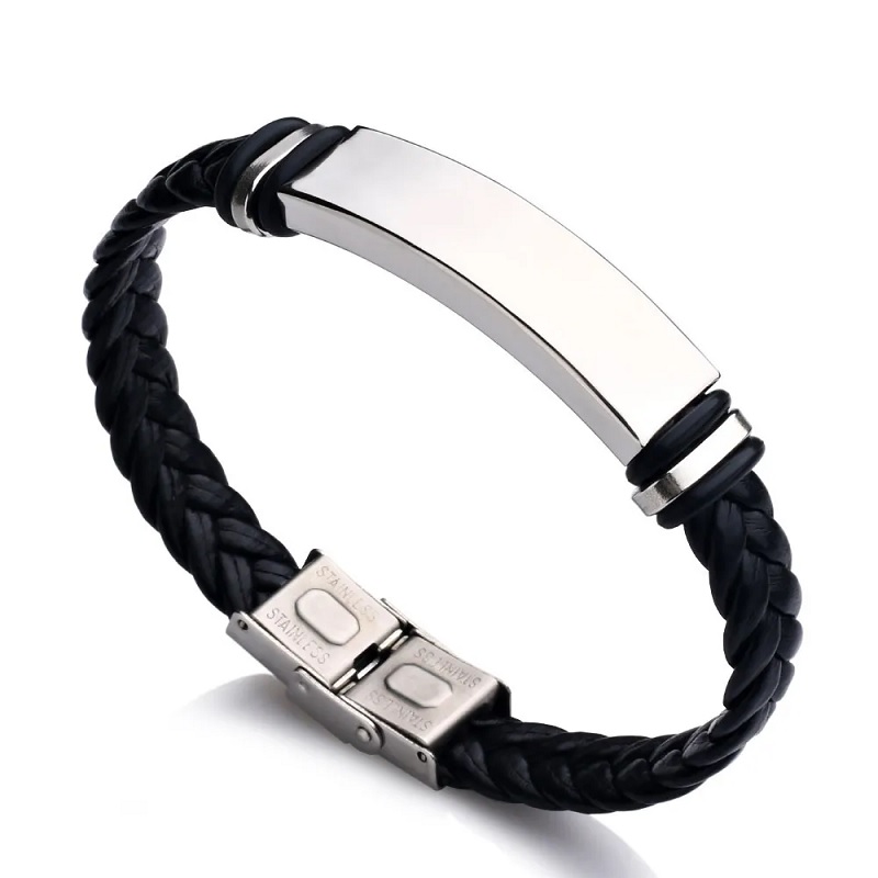 Black Leather Bracelet - Beautiful Designs