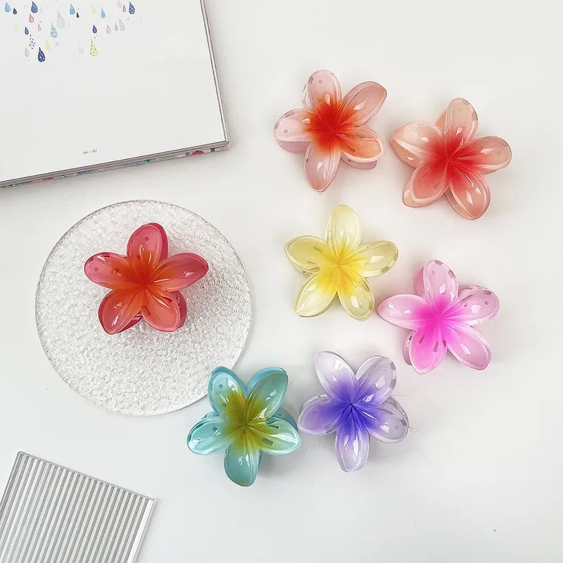 Flower Resin Hair Claws - Beautiful Designs